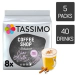 Tassimo Coffee Pods Chai Latte 5 x 8 Drinks (Total 40 Drinks)