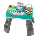 Fisher-Price Ma Table d’Activités de DJ Rires & Éveil | Table d'Activité Bébé Lumineuse et Musicale, Version: Anglais, UK; Italien; Portuguese; Espagnol, Castillan, HXG08