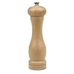 Cole & Mason Beech Capstan A8 Pepper Mill, 200mm, Adjustable Grind Precision+ Mechanism, Beech Wood, Single, Includes 1 x Pepper Grinder