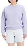 Levi's Women's Graphic Standard Crew Sweatshirts, Purple, XXS