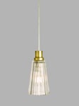 John Lewis ANYDAY Prismatic Glass Cone Easy-to-Fit Ceiling Shade, Clear