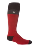 Heat Holders - Mens Extra Long 2.3 TOG Thermal Knee High Ski Socks - Red - Size UK 6-11