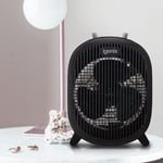 Dunelm Black Igenix 2000W Black Portable Fan Heater, 19.2cm x 12cm x 26cm Black