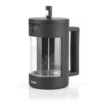 N8WERK Cafetière Midnight Edition - French Press - Capacité de 800 ml - Pour 3 à 5 tasses - Pour un plaisir de café classique à la maison grâce à l'arôme corsé - Filtre en acier inoxydable