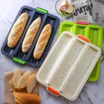 Silicone Bread Loaf Cake Mold Non Stick Bakeware Baking Pan Oven Beige