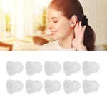 (S)10 X Hearing Amplifier Ear Tips Transparent Double Layer Closed SG5