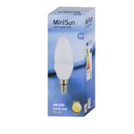 4 Pack E14 White Candle LED 4W Warm White 3000K 400lm Light Bulb