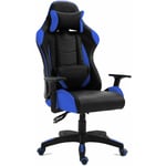 MC HAUS Mc Haus - McHaus Siège de bureau gaming gameplay fauteuil inclinable et giratoire Bleu