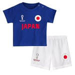 FIFA Official World Cup 2022 Tee & Short Set, Baby's, Japan, Team Colours, 12 Months