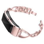 18mm Huawei TalkBand B5 D-Shape stainless steel watch band - Pink