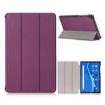 Lenovo Tab M10 FHD Plus simple tri-fold leather case - Purple