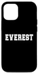 Coque pour iPhone 14 Pro Souvenir de l'Everest / Everest Mountain Climber / Police moderne