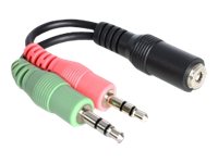 Delock - Audio-Adapter - Mini-Phone Stereo 3.5 Mm Hona Till Mini-Phone Stereo 3.5 Mm Hane - 12 Cm