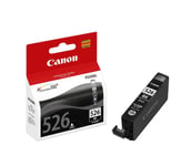 Genuine Canon 526BK, Black Ink jet Printer Cartridge, CLI-526BK, 4540B001 New