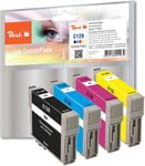 Peach Multi Pack - Pack de 4 - noir, jaune, cyan, magenta - compatible - remanufacturé - cartouche d'encre - pour Epson Stylus SX130, SX230, SX235, SX430, SX435, SX438, SX440, SX445; Stylus Office BX305