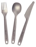 Lifeventure Titanium Cutlery Set Ideal for Camping, Hiking and Holidays