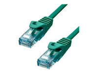 Proxtend - Patch-Kabel - Rj-45 (Hane) Till Rj-45 (Hane) - 7 M - 6 Mm - Utp - Cat 6A - Ieee 802.3At - Halogenfri, Formpressad, Hakfri, Tvinnad - Grön