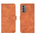 GOGME Leather Case for LG Wing 5G Case, Retro Style PU/TPU Wallet Folio Case, Collection Premium Folio Cover with [Card Slots] and [Kickstand] for LG Wing 5G. Brown
