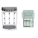 OXO Tot Space Saving Drying Rack & Childs Farm | Baby Bathtime Sample Pack | Baby Moisturiser, Baby Wash and Baby Bubble Bath 30 ml | Suitable for Newborns with Dry, Sensitive and Eczema-prone Skin