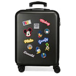 Disney Have a good day Mickey Black Cabin Suitcase 37 x 55 x 20 cm Rigid ABS Combination Lock 34 Litre 2.6 kg 4 Double Wheels Hand Luggage