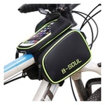 B-SOUL waterproof bicycle bag with touch screen window - Green