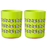 2 Pack of Tommee Tippee No Knock Cup 6m+ Green Fox