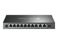 TP-Link Omada DS111P V1.6 - Commutateur - 8 x 10/100Base-TX (PoE) + 2 x 1Gb Ethernet + 1 x Gigabit SFP - de bureau - PoE+ (65 W)