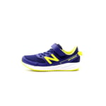 New Balance 570v3 Bungee Lace with Hook and Loop Top Strap Basket, Blue, 22.5 EU