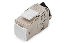 DIGITUS CAT 6A keystone module special edition, shielded, tool-free assembly, design-compatible, shielded, tool-free and intelligent cable manager