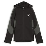 PUMA Hettegenser Evostripe Full Zip - Sort Barn Hettegensere unisex