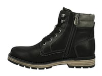 TOM TAILOR Men's 2180503 Mid Calf Boot, Black, 9.5 UK