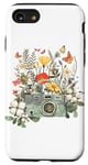 Coque pour iPhone SE (2020) / 7 / 8 Appareil photo vintage Fleurs sauvages Jardin botanique Amateur de photographie