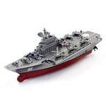 szkn 2.4G Remote Control Military Warship Model Electric Toys Waterproof Mini Aircraft Carrier/Coastal Escort Gift for Kids Silver grey Aircraft Carrier