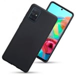 Mobilskal Samsung Galaxy A71 Matt Svart