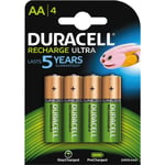 Duracell Recharge Ultra Aa 2400mah, 4pk - Precharged