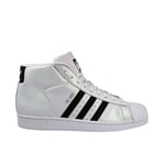 Adidas Promodel Mid Lace-Up White Smooth Leather Mens Trainers S75851