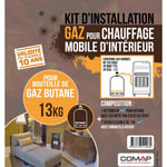 Kit chauffage pour chauffage mobile d'intérieur au gaz 13kg 10 ans - S651296 - Comap