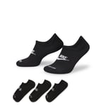 NIKE Unisex Everyday Plus Cushioned Socks XL Black/White