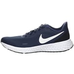 Nike Nike Revolution 5, Men's Mid-Top Running Shoe, Midnight Navy White Dark Obsid, 7.5 UK (42 EU)