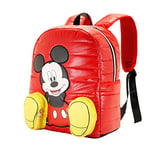 Mickey Mouse Shoes-Padding db Fashion Backpack, Red, 16 x 24 x 32 cm, Capacity 12 L