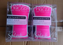 TANGLE TEEZER Wet Hair shower Hairbrush x2 Detangling Aqua Splash FASTP&P
