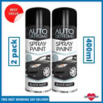 2 x AX BLACK MATT CAR SPRAY PAINT CANS AUTO EXTREME DIY WOOD METAL CRAFT 250ML