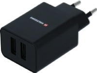 Swissten USB Adapter Power Supply/AC Adapter SWISSTEN 10W, 2 Port, USB-A, Lightning Mfi Cable, Smart IC