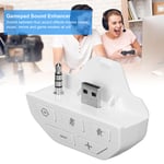 (white)Stereo Dongle Stereo Headset Adapter Mic Headphone Converter Plug And