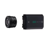 Sony SEL40F25G - Full-Frame Lens FE 40mm F2.5 G - Premium G Series Prime Lens & NPFZ100.CE Z Series Rechargeable Battery Pack - Black