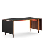 House of Finn Juhl - Nyhavn Dining Table, With Extensions, Oregon Pine, Orange Steel