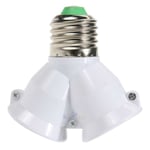 2 In 1 E27 To Lamp Socket Splitter Adapter Light Stand