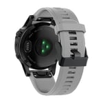 Garmin Fenix 7/6/6 Pro/Forerunner935/945 etc. Klockarmband i silikon - Grå