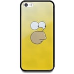 Apple Iphone 5 / 5s Se Svart Mobilskal Med Glas Homer Simpson