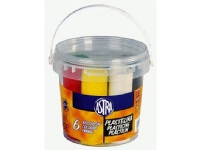 Astra Plasticine 6 colors in a bucket - WIKR-077029